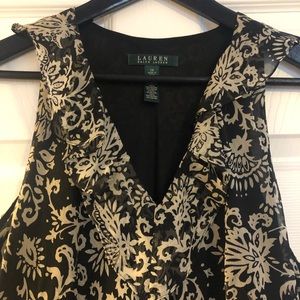 Black &white print dress